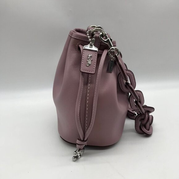 Coach Light Purple Leather Camila Convertible Bucket Bag CJ885 - Picture 3 of 12